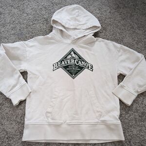 Roots Kids Beaver Creek, Cream colored Hoodie